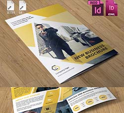 通用型杂志画册indesign模板：InDesign Corporate Brochure